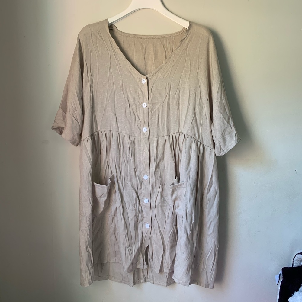 Beige Babydoll Dress size Large